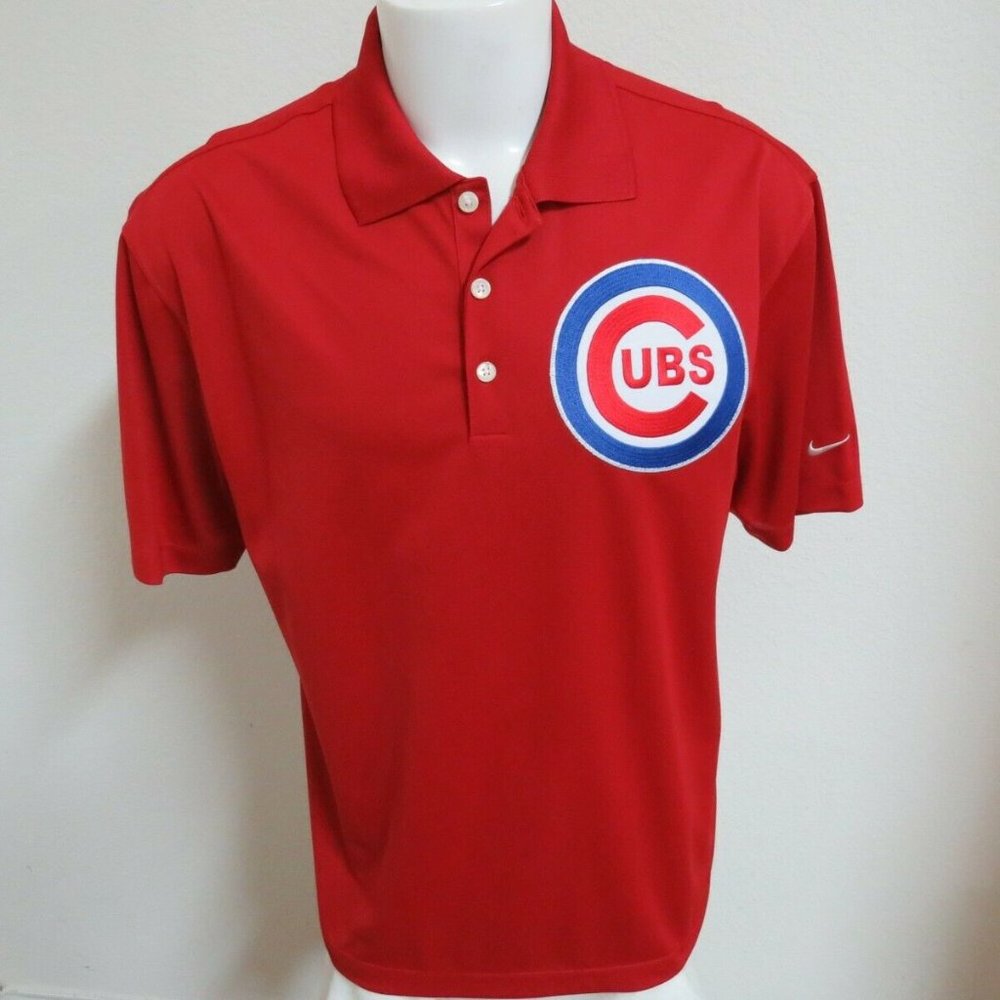 S-3XL Red Nike Dri-Fit Men's db #42V Polo Shirt